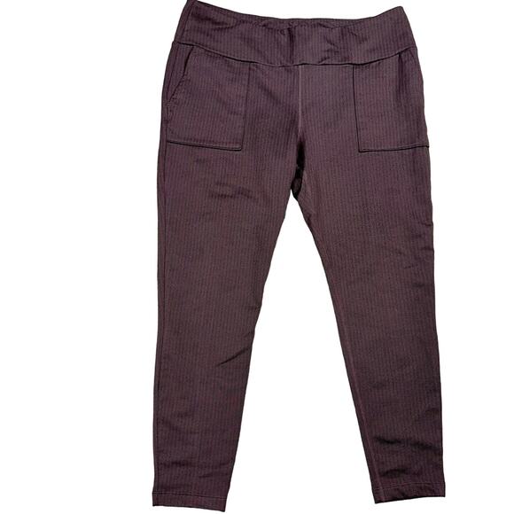 Mondetta brown pull-on leggings high-rise athleisure pocket soft comfy SZ XXL - Picture 1 of 6